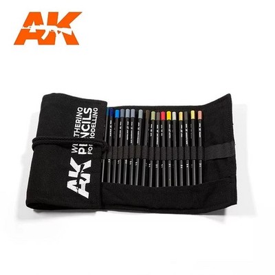 AK Interactive AK10048 - Weathering Pencils Full Range Case