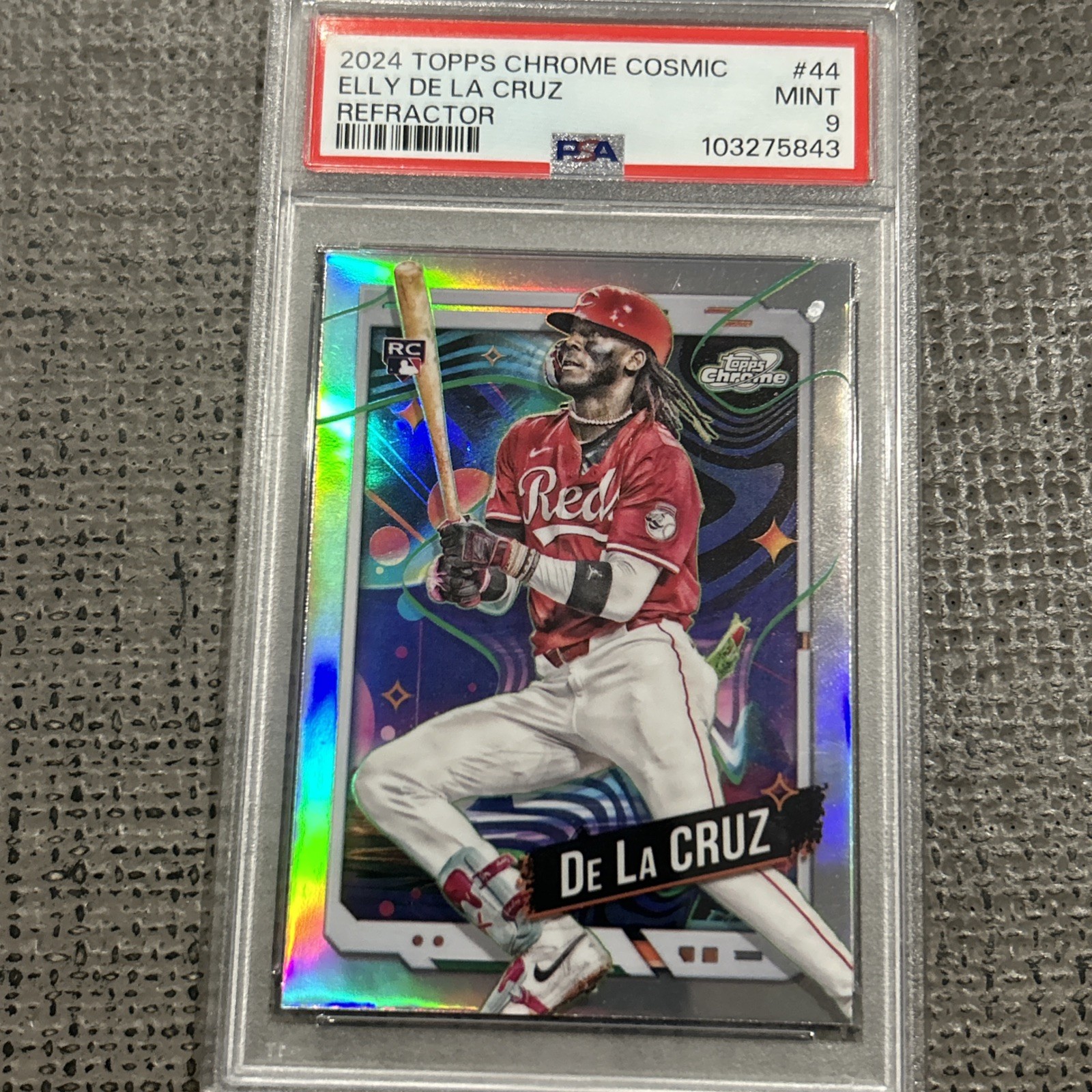 2024 Topps Chrome Cosmic Elly De La Cruz Refractor #44 PSA 9 Mint (RC)
