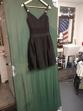 COCO Chanel Dress with Crystal CC logo straps black 36