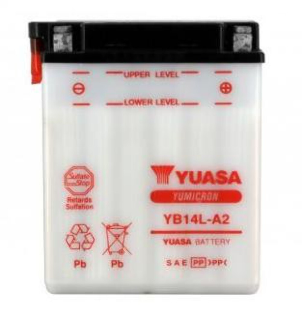 Batterie YUASA YB14L-A2 12V batterie moto conventionnelle performante