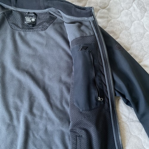 Giacca Softshell Mountain Hardwear Uomo Full Zip Media Nera Antivento - Foto 11 di 16