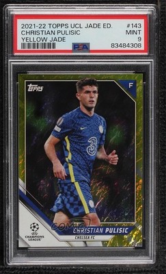 2021 UEFA Champions League Jade Edition Yellow 10/50 Christian Pulisic #143 14tf