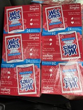 Wet Ones Antibacterial Hand Wipes, Fresh Scent, 144 Ct Individually Wrap