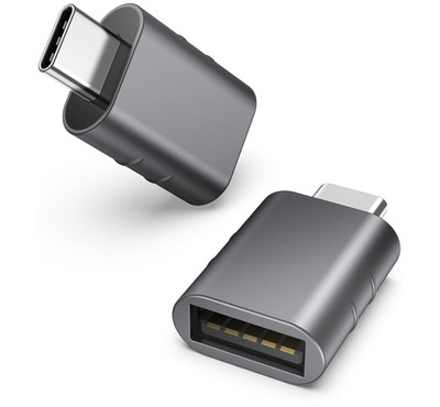 Syntech USB-C to USB 3.0 Adapter 2 Pack Thunderbolt 4/3 Type C Space Gray