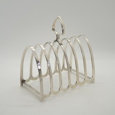 Antique Sterling Silver Toast Toaster Rack Barker Brothers Chester 1924