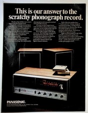 Panasonic Symphony 8 Stereo System 8-Track Vintage Magazine Ad 1970s Hi-Fi