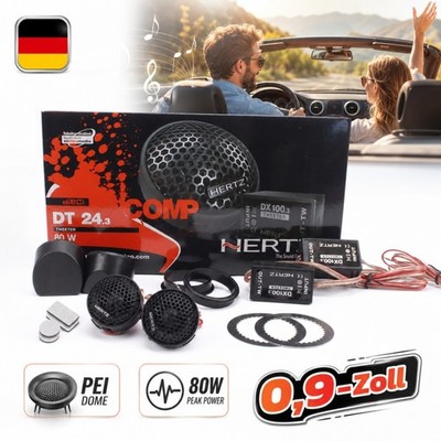 Premium Auto Audio Kalottenhochtöner für klare Hochfrequenzwiedergabe 2 Stück