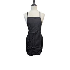 New Set of 4 Childs Apron with Pockets Black