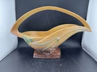 Roseville Wincraft Apricot 1948 Vintage Mid Century Modern Pottery Basket 209-12