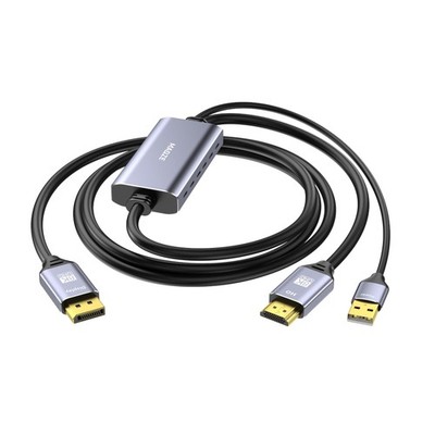 8K HDMI to Displayport Cable, 4K120Hz HDMI 2.1 to Displayport 1.4 Adapter, US...
