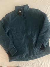 Mack Russo NWT Men’s Hybrid Jacket Windbreaker Zip Up IT2302 Blue Size Large
