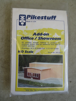 Pikestuff Kitbasher Series HO Trains Add-On Office Showroom Model Kit MIP