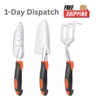 .MECHEER 3 Pack Garden Tools Set – Aluminum Alloy Trowel Rake Shovel