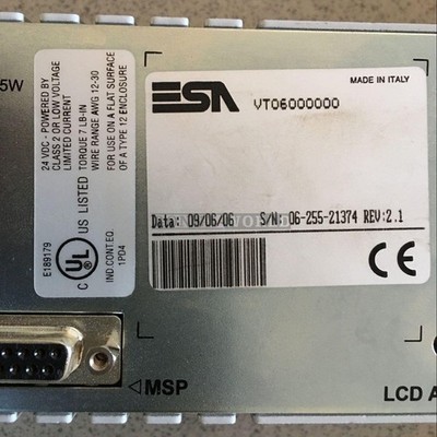 1PCS Used ESA vt60 vt06000000 Operator Panel #tp