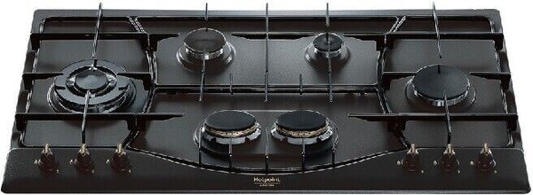 Hotpoint PHN960MSTANRHA Ebene Kochen In Gas Schwarz 90 Cm 6 Feuer-image