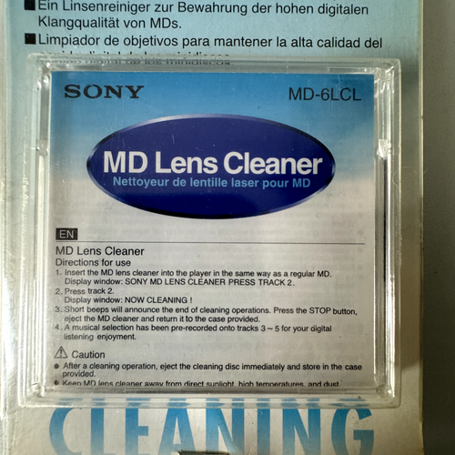 SONY MD-6LCL MiniDisc Laser Lens Cleaner for MD Players & Recorders - Zdjęcie 3 z 3