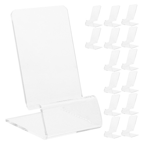 15 Pcs Transparent Phone Holder Office Clear Stand for Desk Arcylic - 第 1/12 張圖片