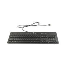 HP USB Business Tastatur 803181-L31 Sprache: QWERTY / Kabelgebunden/ Stil: flach
