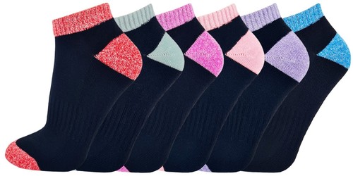 Ladies Trainer Socks Low Cut Cushioned Sole Running Athletic Sportswear 6 Pairs - Picture 11 of 12
