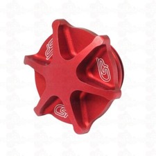 CSP TRS TRIALS BIKE FUEL TANK CAP. ALUMINIUM. MUST HAVE *RED*
