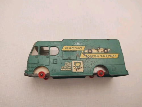 Vintage King Size Lesney Product Matchbox K-5 BP Racing Car Transporter Green - Picture 2 of 6
