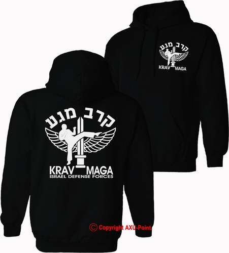KRAV MAGA - Fuerzas de Defensa de Israel, artes marciales, mma, sudaderas con capucha negras - S-XXL eBay