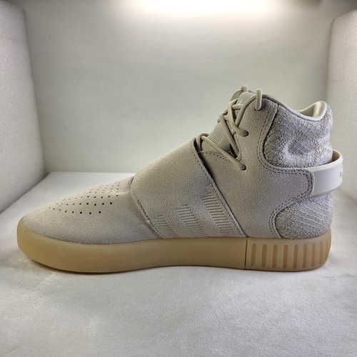 ADIDAS Tubular Invader Mens Mid Trainers Suede Beige UK7 *NEW/UNUSED* (X26) - Picture 9 of 21