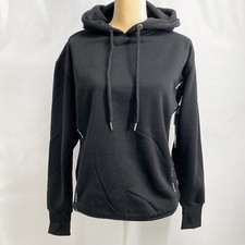 BEBE Sport women sweatshirt Oversized Logo Tape Hoodie BP2226A Sz M NWT