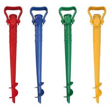 Picchetto Trivella Supporto In Abs Base Per Ombrellone Mare Spiaggia Cm 42 Color