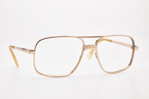 1970s vintage gold filled eyeglasses DESIL Premier G 14K-GF Gold frame pilot - Picture 6 of 12