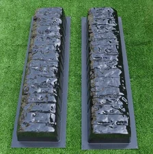Concrete molds straight edge stone log edging border garden curbs sold 2pcs BR05