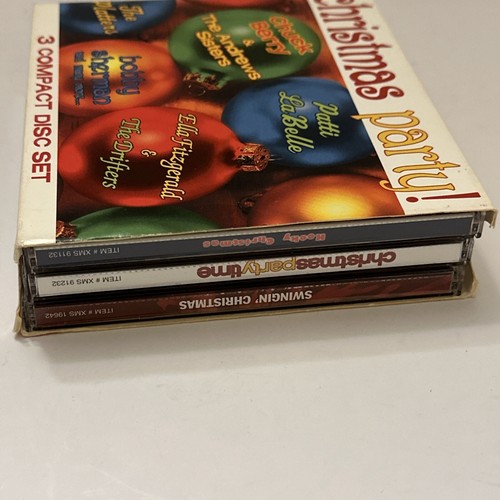 Christmas Party CD Set 3 Various Artists Kooky Christmas Swingin' Party Time VG - Picture 16 of 17