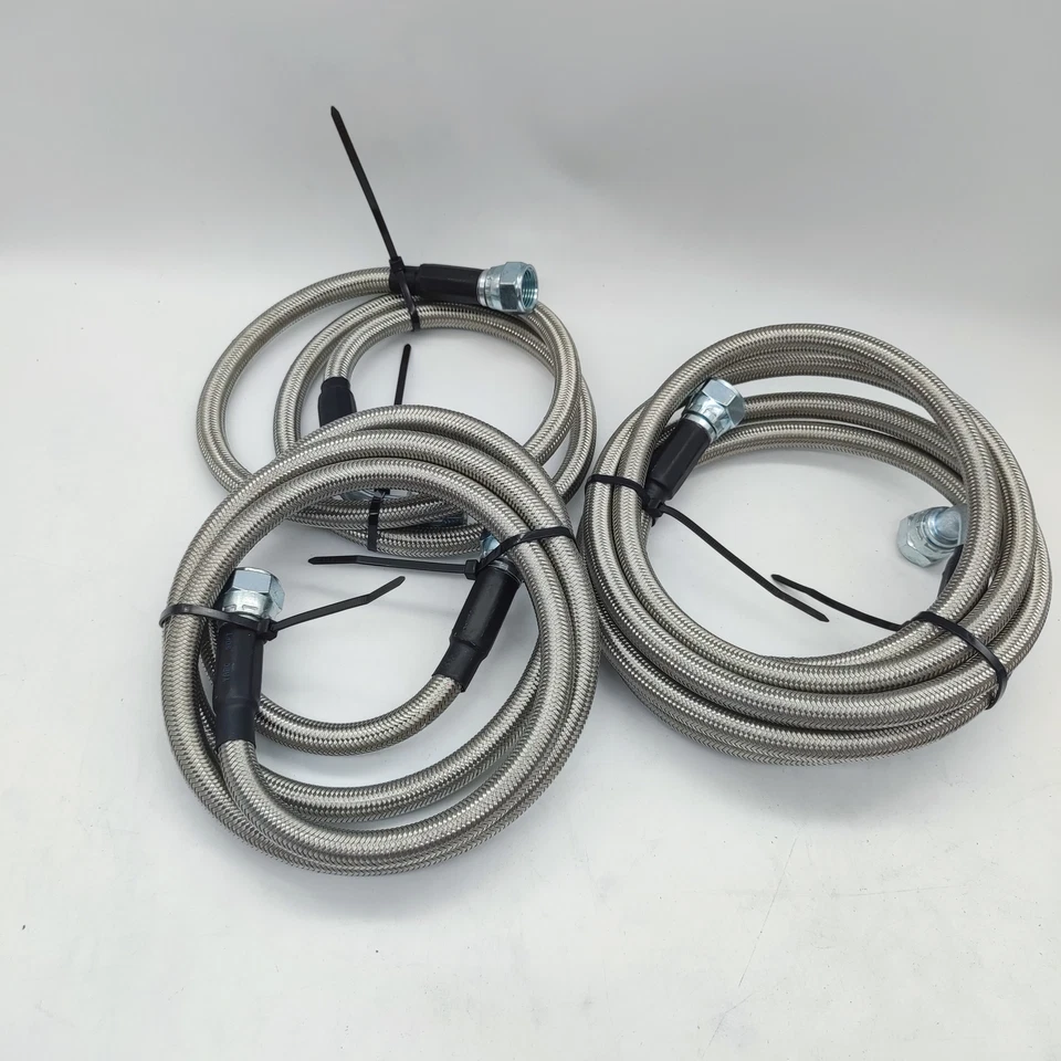 For 96-02 Dodge Ram Cummins 47RE Transmission Cooler Lines Kit Heavy Duty Hose - Image 4 of 4