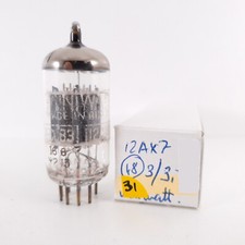 1 x tube miniwatt 12 ax7 / ecc83. PROD BRÉSILIEN DES ANNÉES 1960. DIMPLED GET...