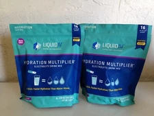 Liquid I.V. Hydration Multiplier Electrolyte Mix, Acai Berry 16 Packets -2 Pack