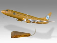 Boeing 737-400 LOT Polish Airlines Desk Wood Airplane Model Large Scale 1/100