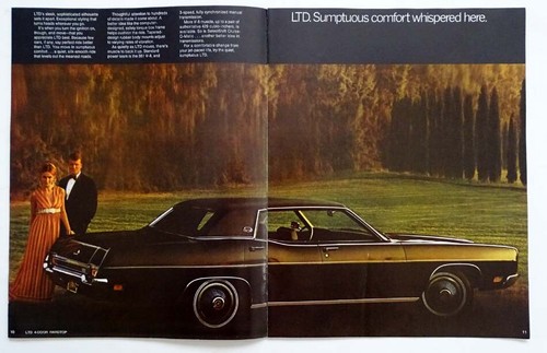 1970 FORD LTD Brougham XL Convertible GALAXIE CUSTOM 500 / Dealer SALE BROCHURE - Picture 6 of 9