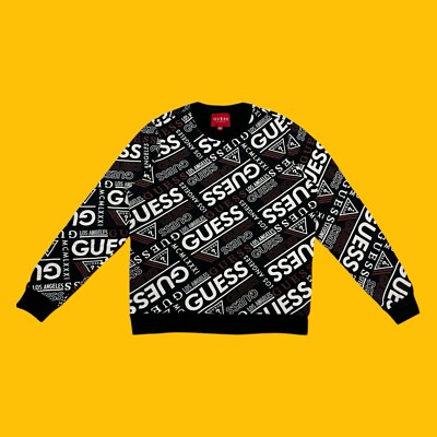 ゲス GUESS MEN'S L/Slv Sweatshirt （BLK） GUESS] MEN'S L/Slv Sweatshirt[品番：GUEW0009292]｜GUESS【MEN