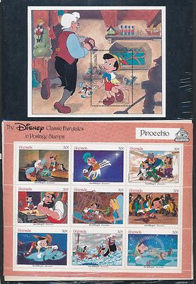 Grenada (1982) **DISNEY PINOCCHIO CLASSIC FAIRYTALE IN POSTAGE