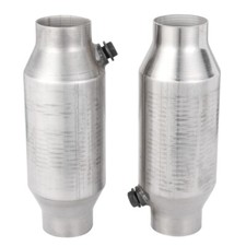 2x Universal 2.5 Inletoutlet High Flow Catalytic Converter Wo2 Port Epa425250