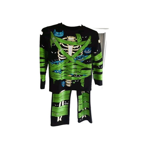 Boys Skeleton Flame Resistant Sleepwear Size 8 (Brothers Brand)