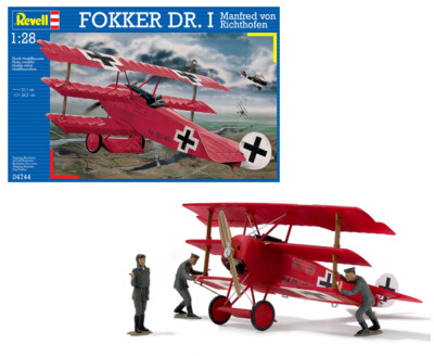 Revell 04744 - 1/28 Fokker Dr.I - Manfred Von Richthofen - Neu