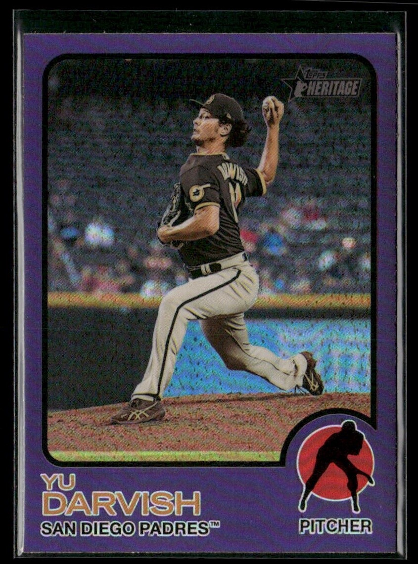 2022 Topps Heritage #442 Yu Darvish Chrome Purple Refractor | eBay UK
