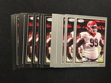 Lot (26) JORDAN DAVIS Eagles 2022 SAGE Artistry Football base + silver cards