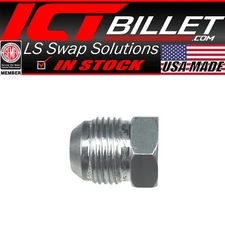 ICT Billet -6AN Flare Plug Male Nut 6 AN Block Off Cap Fitting Aluminum