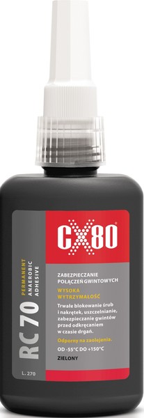 5907640600902 Klej Anaerobowy DO ŚRub O DuŻEj Sile ŁĄCzenia 50ML CX-80-image