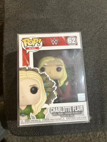 Funko Pop WWE Charlotte Flair 62 Wrestling NIB With Box Protector