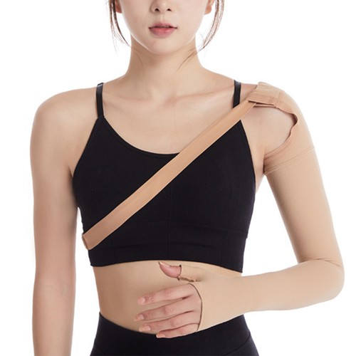Compression Arm Sleeve For Lymphedema Support And Swelling Relief 23-32mmHg - Picture 23 of 24