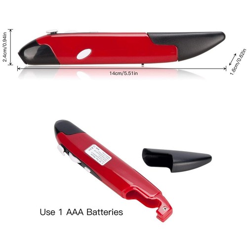 USB Wireless Optical Pocket Pen Mouse Adjustable Handwriting for Laptop Tablet - Picture 8 of 9