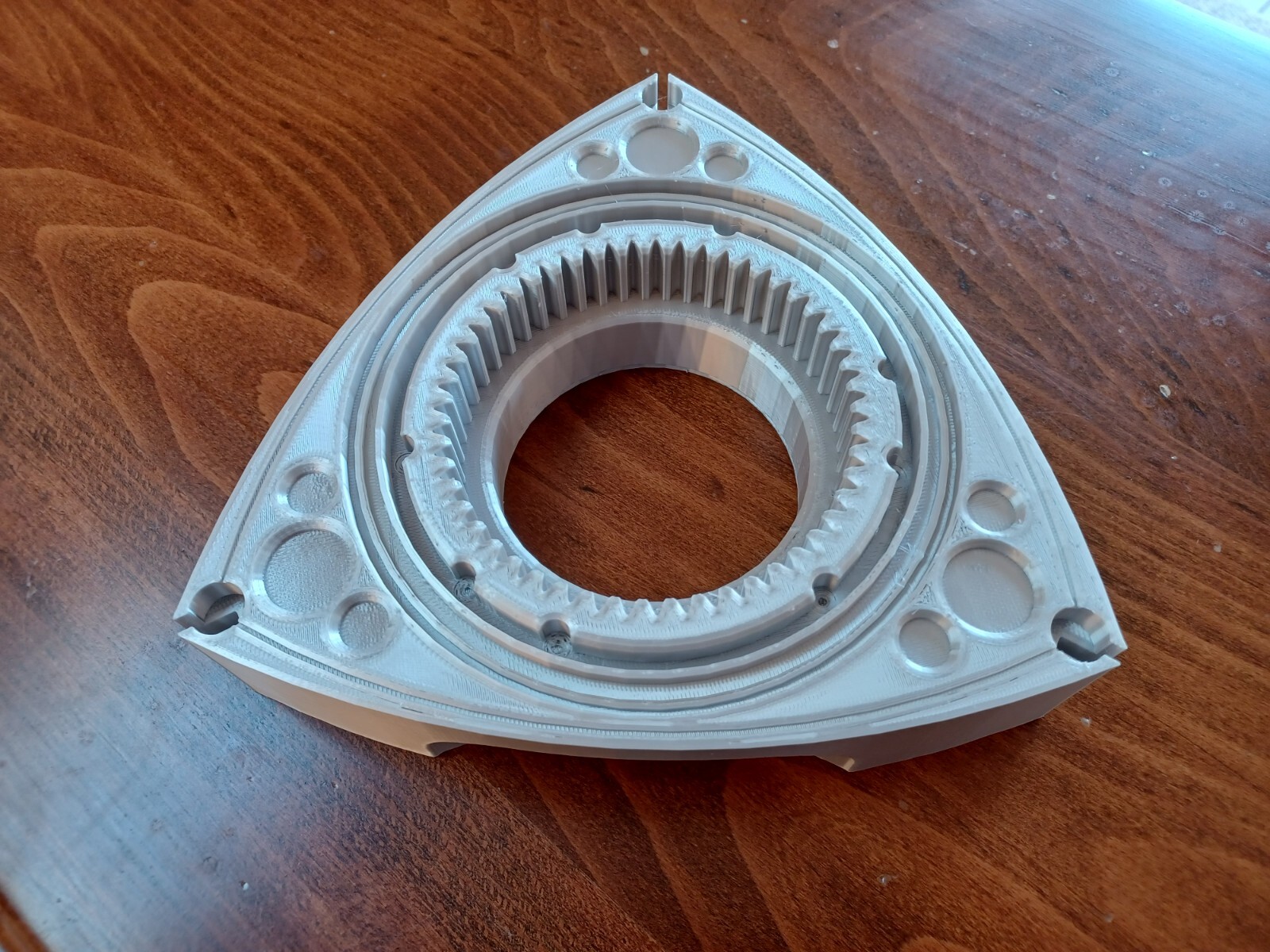 Rotary Engine Rotor, Silver, 3D Wall Art Life Size! Wankel, Mazda 13B